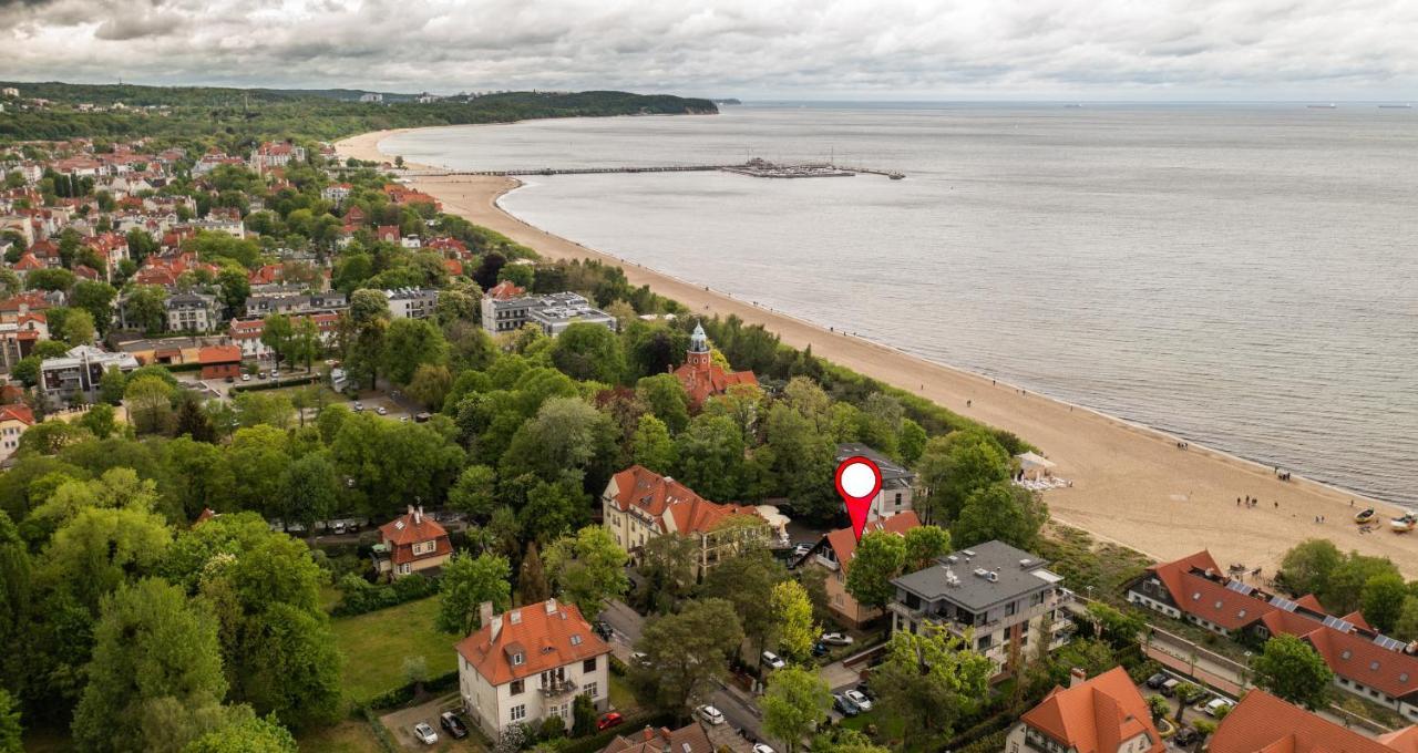 Dom Przy Plazy - Sopot Beach Apartments Zoppot Exterior foto